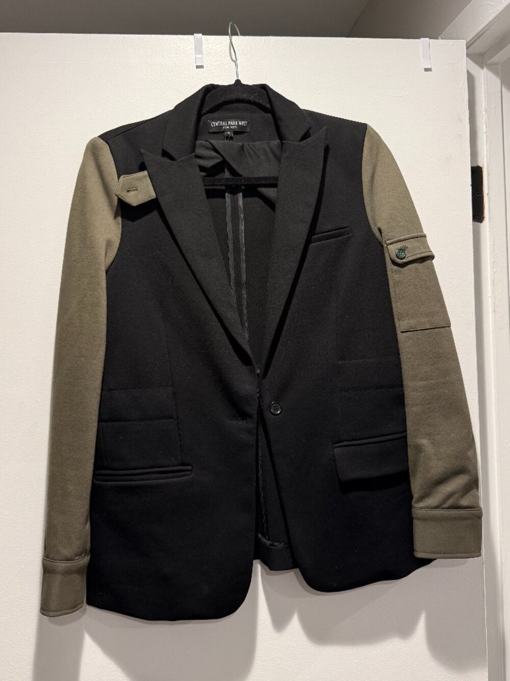 Central Park West St. Vincent Mixed-Media Blazer